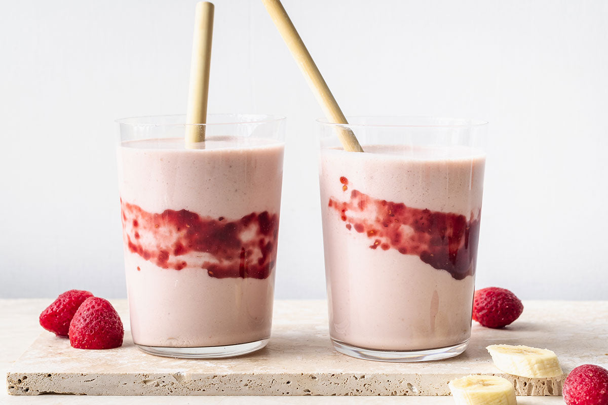 Beeren Olivenöl Smoothie