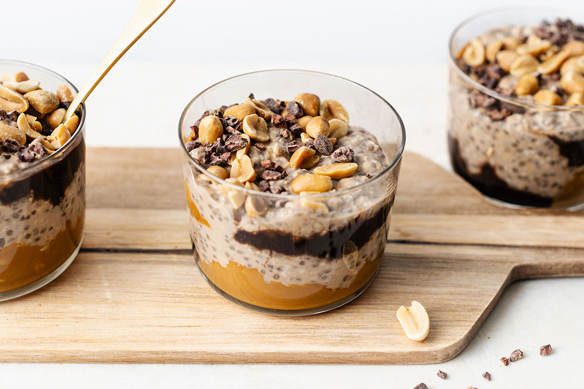 Chocolate Peanut Overnight Oats